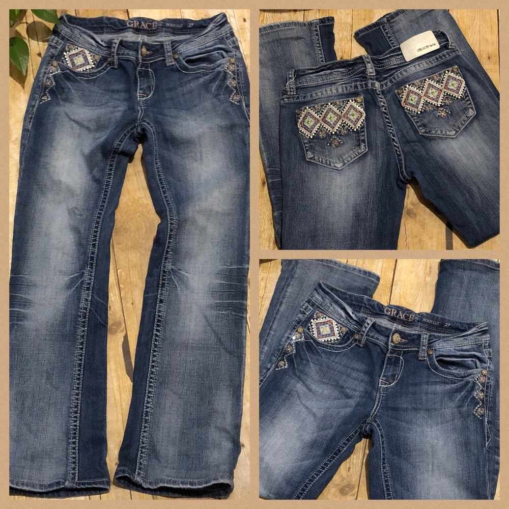 GRACE in LA Bootcut Jeans